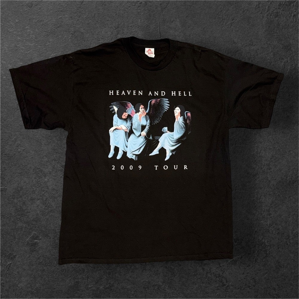Heaven and Hell 2009 Tour T Shirt Mens XL Black Alstyle Black Sabbath Concert